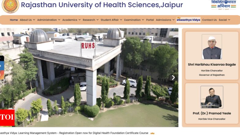 RUHS CUET round 2 counselling schedule 2025 out at ruhsraj.org: Check important dates and other details here