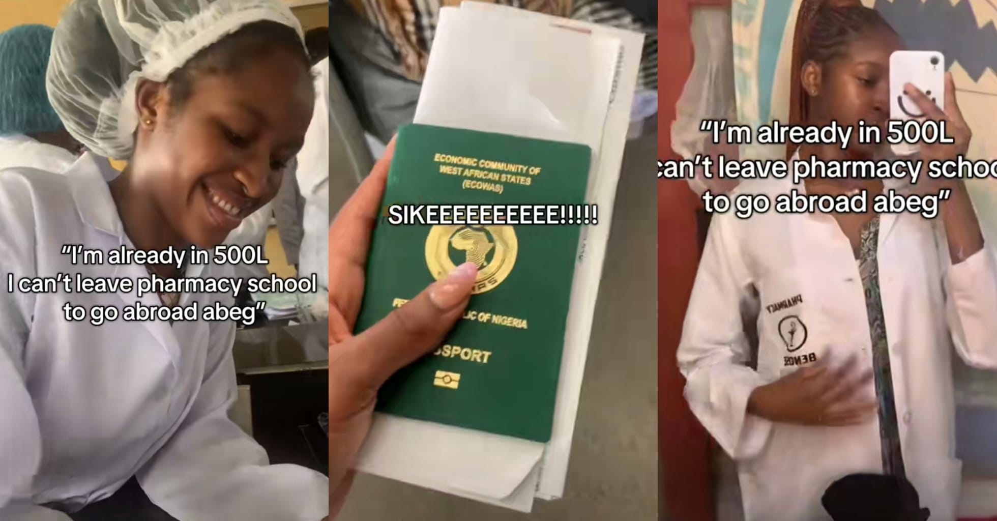 500-level Pharmacy student abandons school in Nigeria, relocates to Canada