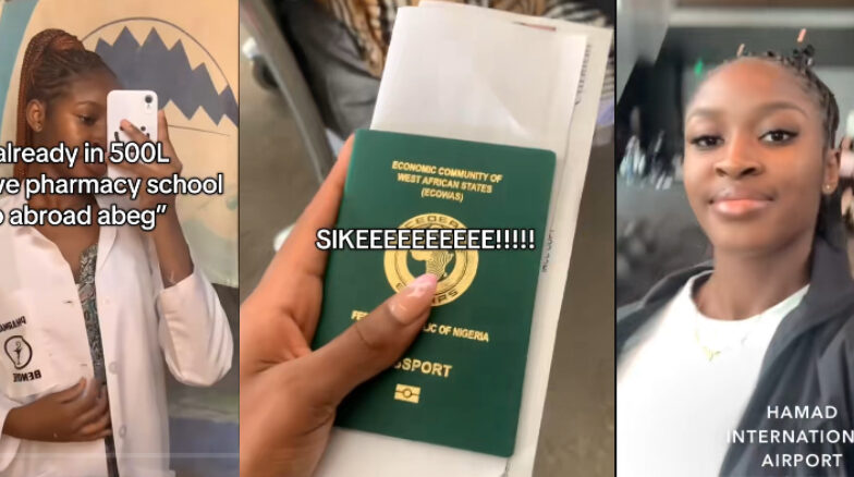 500‑Level Pharmacy Student Leaves Nigeria For Canada, Sparks Online Buzz