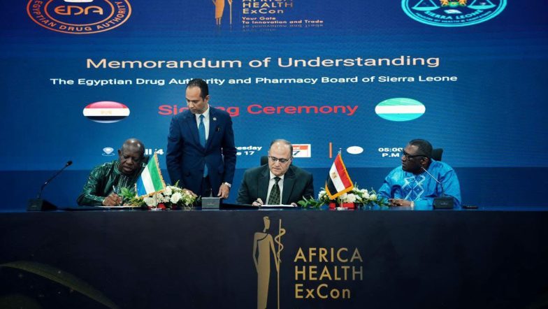 Egypt, Sierra Leone sign MoU to boost pharmaceutical cooperation