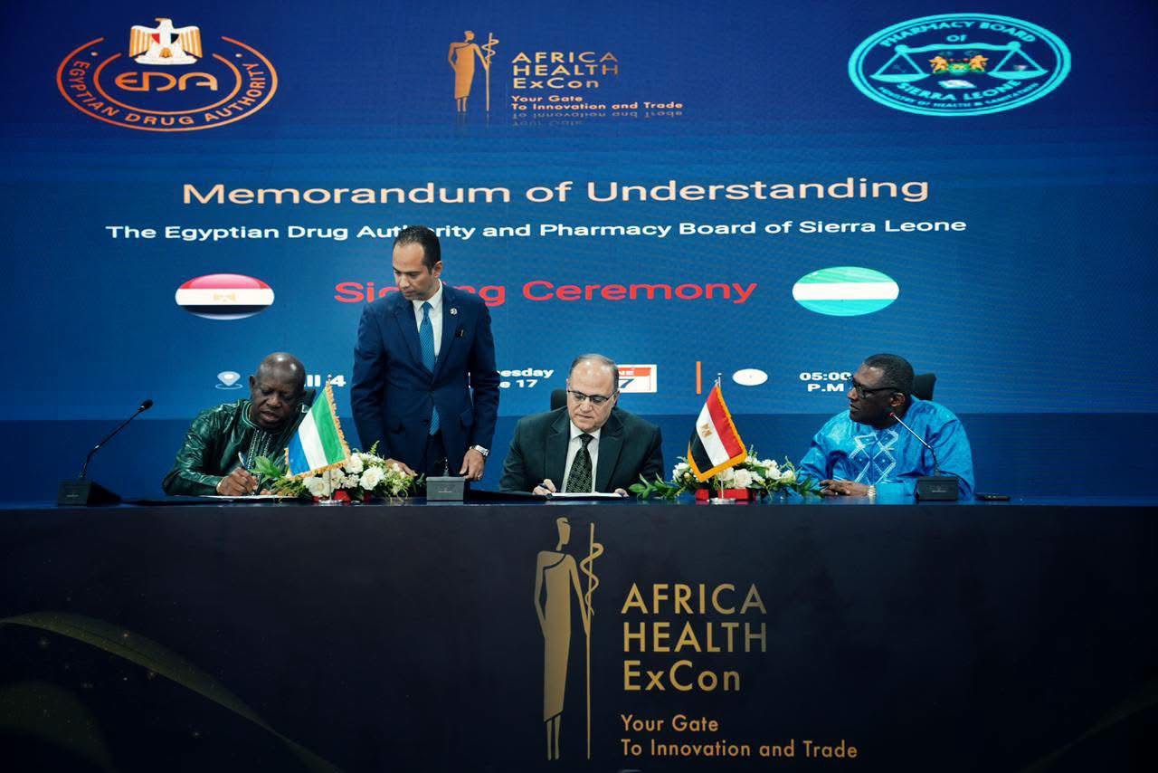 Egypt, Sierra Leone sign MoU to boost pharmaceutical cooperation
